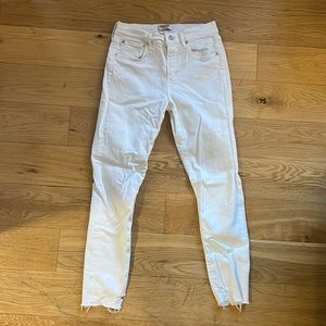 AGOLDE White Cropped Jeans